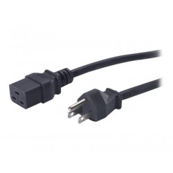 APC - Elektrický kabel - IEC 60320 C19 do NEMA 5-15 (M) - 2.4 m - černá - pro P N: SMT2200I-AR, SMT2200R2I-AR, SMT3000I-AR, SMT3000R2I-AR, SMX3000HVTUS, SRT10RMXLIX806