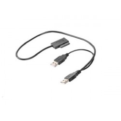 Kabel CABLEXPERT externí adaptér USB na Slim SATA SSD, DVD