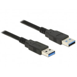 Delock Kabel USB 3.0 Typ-A samec  USB 3.0 Typ-A samec 0,5 m černý