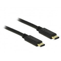 Delock Kabel USB Type-C™ 2.0 samec  USB Type-C™ 2.0 samec 2,0 m černý