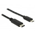 Delock Kabel USB Type-C™ 2.0 samec  USB 2.0 Typ Micro-B samec 0,5 m černý