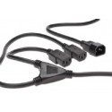 Digitus Napájecí kabel Rozbočovací, C14 - C13 2x, M F, 1,7m, H05VV-F3G 1.0qmm 0.75qmm, bl