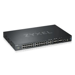Zyxel XGS4600-32, 32-port Managed Layer3+ Gigabit switch, 24x Gigabit metal + 4x Gigabit dual personality (RJ45 SFP) + 4