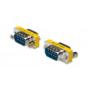 Digitus sériový adaptér Gender Changer, D-Sub9, metal housing, M M, with Hex screws