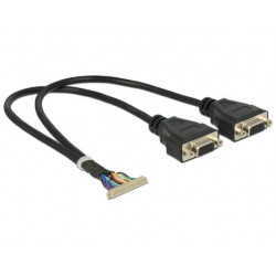 Delock Connection Cable 40 pin 1.25 mm  2 x VGA