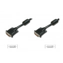 Digitus Připojovací kabel DVI, DVI (24 + 1), 2x ferit M M, 10,0 m, DVI-D Dual Link, bl