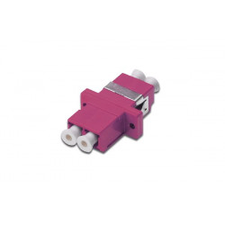 Digitus LC LC Coupler, OM4, Color RAL 4003 Zirconia Ceramic Sleeve, Plastic housing,Multimode incl. fixing material