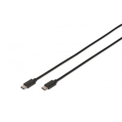 Digitus USB Type-C connection cable, type C to C M M, 1.8m, High-Speed, bl