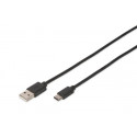 Digitus USB Type-C connection cable, type C to A M M, 1.8m, High-Speed, bl