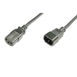 Digitus Prodlužovací napájecí kabel, C14 - C13 M F, 1,2 m, H05VV-F3G 0,75qmm, bl