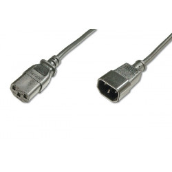 Digitus Prodlužovací napájecí kabel, C14 - C13 M F, 5,0 m, H05VV-F3G 1,0qmm, sw