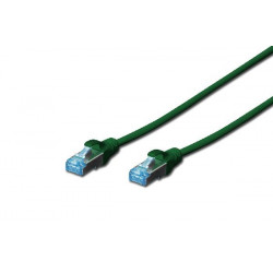 Digitus CAT 5e SF-UTP patch cable, PVC AWG 26 7, length 5 m, color green