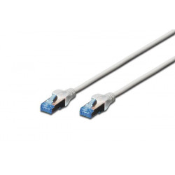 Digitus CAT 5e SF-UTP patch cable, PVC AWG 26 7, length 15 m, color grey