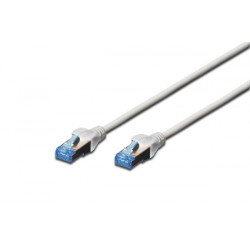 Digitus CAT 5e F-UTP patch cable, PVC AWG 26 7, length 3 m, color grey