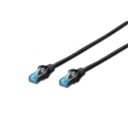Digitus CAT 5e F-UTP patch cable, PVC AWG 26 7, length 3 m, color black