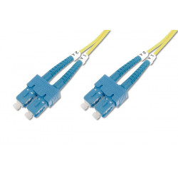 Digitus Fiber Optic Patch Cord, SC to SC OS2, Singlemode 09 125 µ, Duplex, Length 5m