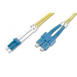 Digitus Fiber Optic Patch Cord SC (APC) to LC (PC), Singlemode 09 125 µ, Duplex Length 1 m