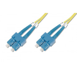 Digitus Fiber Optic Patch Cord SC (APC) to SC (APC), Singlemode 09 125 µ, Duplex, Length 10m