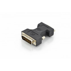 Digitus DVI adapter, DVI(24+5) - HD15 M F, DVI-I dual link, bl