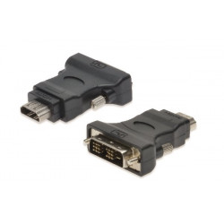 Digitus DVI Adapter, DVI(18+1) - HDMI type A M F, DVI-D single link, Full HD, bl