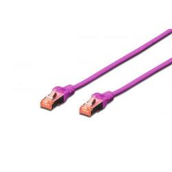Digitus CAT 6 S-FTP patch cable, Cu, LSZH AWG 27 7, length 2 m, color violet