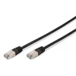 Digitus CAT 5e SF-UTP patch cable, Cu, PVC AWG 26 7, length 10 m, color black