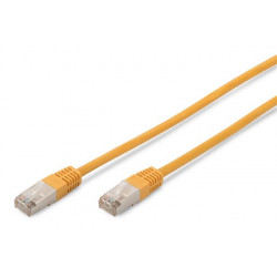 Digitus CAT 5e SF-UTP patch cable, Cu, PVC AWG 26 7, length 10 m, color yellow