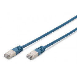 Digitus CAT 5e SF-UTP patch cable, Cu, PVC AWG 26 7, length 10 m, color blue
