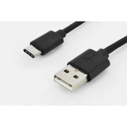 Digitus USB Type-C connection cable, type C to A M M, 1.8m, High-Speed, bl
