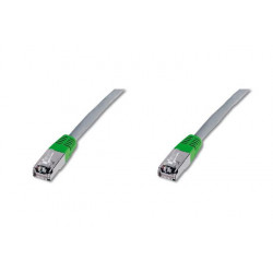 Digitus CAT 5e SF-UTP crossover patch cable, Cu, PVC AWG 26 7, length 2 m, color grey