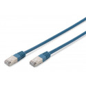 Digitus CAT 5e SF-UTP patch cable, Cu, PVC AWG 26 7, length 3 m, color blue