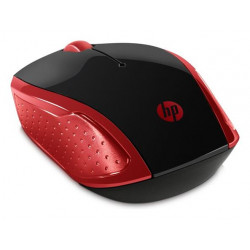 HP 200 myš, Bezdrátová USB, Optická, 1000 dpi, Červená ( 2HU82AA#ABB )