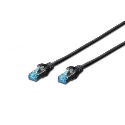 Digitus CAT 5e SF-UTP patch cable, PVC AWG 26 7, length 5 m, color black