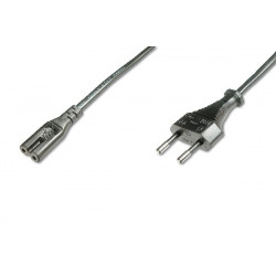 Digitus Napájecí kabel, Euro - C7 M F, 1,2 m, H03VVH2-F2G 0,75qmm, bl
