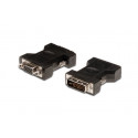 Digitus DVI adapter, DVI(24+5) - HD15 M F, DVI-I dual link, bl, (Digitus polybag)