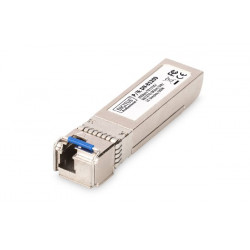 Digitus SFP+ 10 Gbps Bi-directional Module, Singlemode, 60km, Tx1330 Rx1270, LC Simplex Connector, with DDM feature