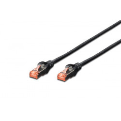 Digitus CAT 6 S-FTP patch cable, Cu, LSZH AWG 27 7, length 7 m, color black