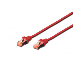 Digitus CAT 6 S-FTP patch cable, Cu, LSZH AWG 27 7, length 7 m, color red