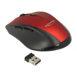 Delock Ergonomic optical 5-button mouse 2.4 GHz wireless 