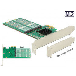 Delock PCI Express Karta  4 x interní M.2 Key B - Low Profile