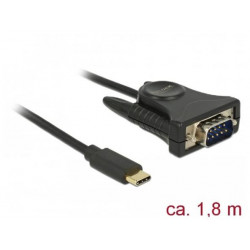 Delock Adaptér USB Type-C™  1 x Sériový DB9 RS-232