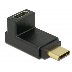 Delock Adaptér SuperSpeed USB 10 Gbps (USB 3.1 Gen 2) USB Type-C™ samec  port samice pravoúhlý nahoru dolů