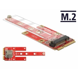 Delock Převodník Mini PCIe  M.2 Key B slot + Micro SIM slot