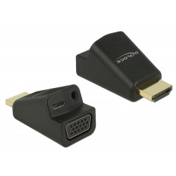 Delock Adaptér HDMI-A samec  VGA samice, s Audio