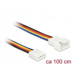 Delock Prodlužovací kabel PWM připojení ventilátoru 4 Pin 100 cm