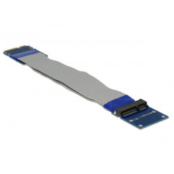 Delock Prodloužení Mini PCI Express mSATA samec  slot riser card s ohebným kabelem 13 cm