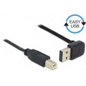 Delock Kabel EASY-USB 2.0 Typ-A samec pravoúhlý nahoru dolů  USB 2.0 Typ-B samec 1 m