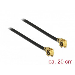 Delock Anténní kabel MHF U.FL-LP-068 kompatibilní samec  MHF U.FL-LP-068 kompatibilní samec 20 cm 1,13