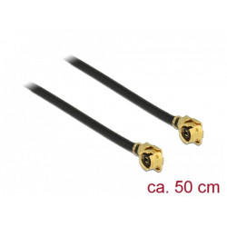 Delock Anténní kabel MHF U.FL-LP-068 kompatibilní samec  MHF U.FL-LP-068 kompatibilní samec 50 cm 1,13