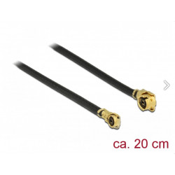 Delock Anténní kabel MHF U.FL-LP-068 kompatibilní samec  MHF IV HSC MXHP32 kompatibilní samec 20 cm 1,13